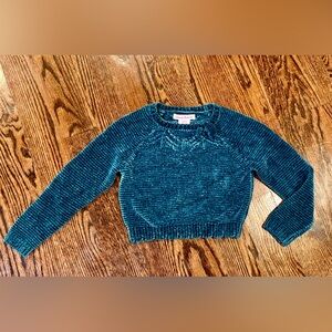 TOMMY BAHAMA~ Green Sweater Bow Detail~Plush,Chunky Knit~Girls 5/6~Christmas~107